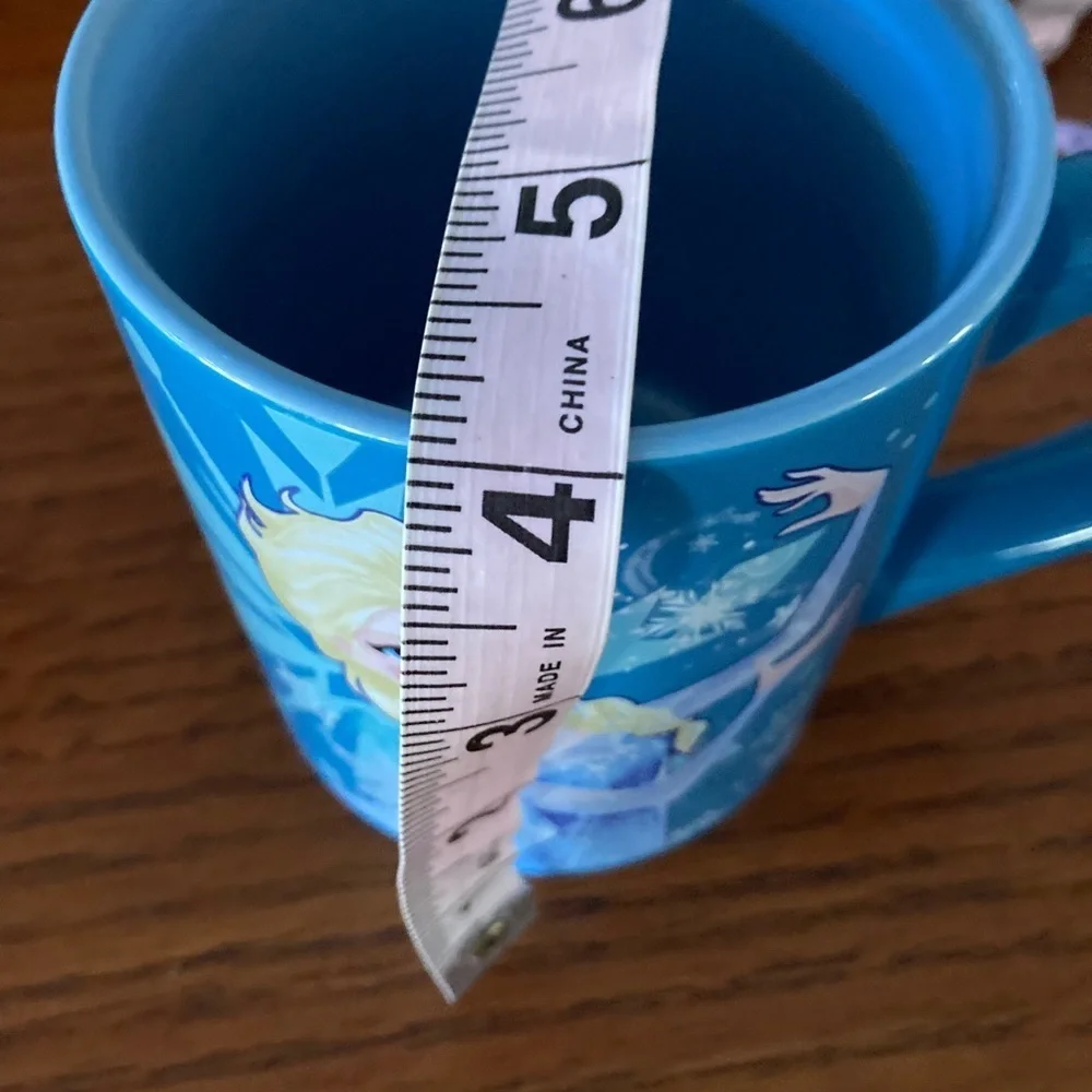 Disney Frozen Queen Elsa Snowflake Princess Blue 14oz Ceramic Coffee Tea Mug Cup